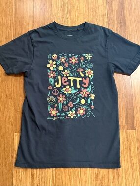 Jetty Black Short Sleeve Graphic Tee